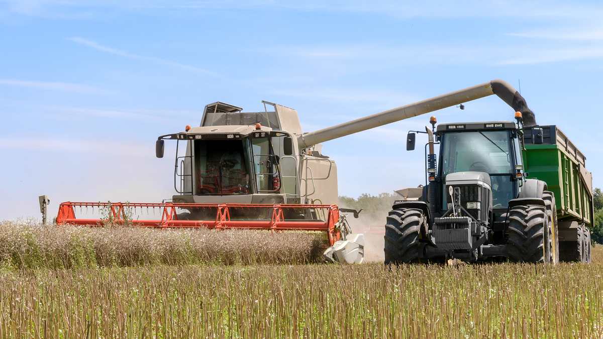 Combine tractor