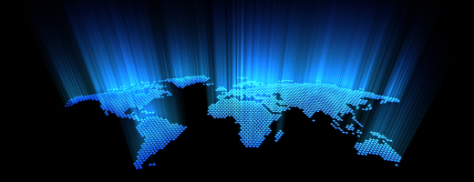 Global TMS: globe radiating light